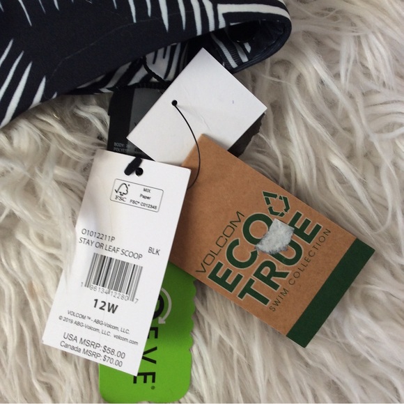 NWT Volcom Stay or Leaf Plus Size Bikini Top - Picture 6 of 7